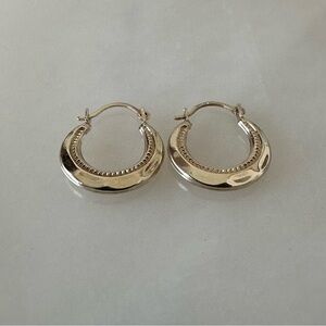 10k Solid Gold Mini Hoop Earrings